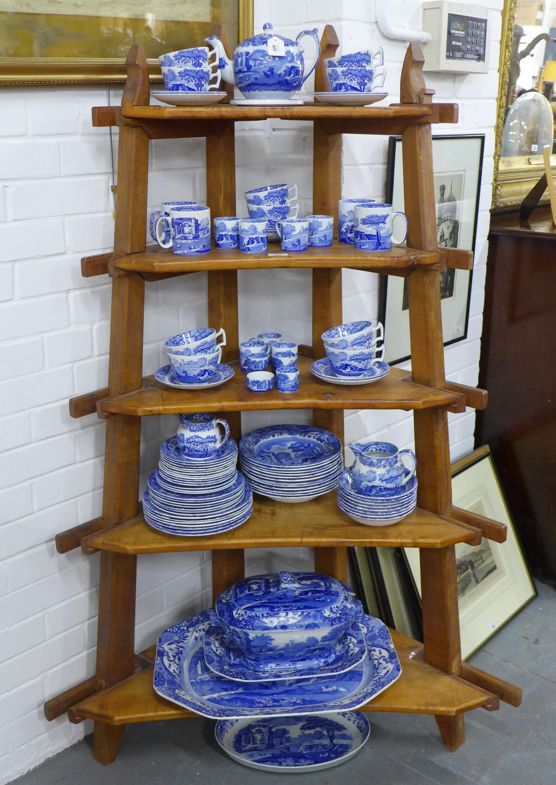 Collection of Spode blue and white Italian patterned table wares, (a lot)