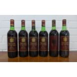 Spanish wine, six bottles of Marques de Caceres Rioja, 1976, 1978 & 1981 (6)