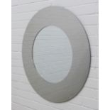 Contemporary circular wall mirror , 80cm diameter