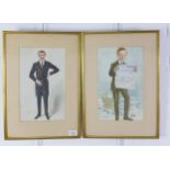 A pair of Spy coloured prints, framed under glass, size overall 34 x 48 (2)