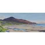 R. Govan, Shore Scene with distant village, watercolour, signed and dated '76, framed under glass,