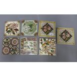 Seven Victorian tiles, (7)