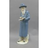Nao Spanish porcelain figure of a Rabbi, model number 345, 31cm