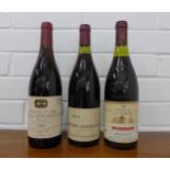 French wine to include Volnay 1er Cru Clos de la Bousse D'Or 1989, Crozes Hermitage 1989 and Chateau