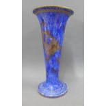 Wedgwood Fairly Land lustre dragon pattern vase by Daisy Makeig-Jones, with powder blue ground and