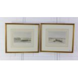 David Roberts R.A, a pair of coloured lithograph prints, to include Aswan and The Island of the