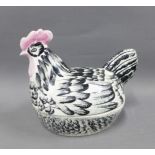 Price Kensington pottery hen on nest, 23cm