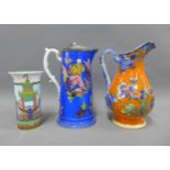 Rosenthal Versace Voyage de Marco Polo porcelain vase, a Victorian chinoiserie pattern jug with a