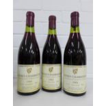A collection of French wines, including four bottles of Gevry Chambertin, two bottles of Crozes