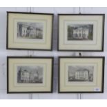 A group pf four colour engraved Edinburgh prints, framed with glass, (4) sizes overall 27 x 22cm