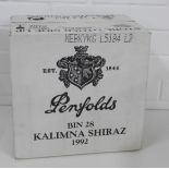 Case of 12 bottles of Penfolds Bin 28 Kalimna Shiraz 1992 (12)