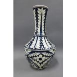 Early 20th century Studio pottery vase in the manner of Alfred Powell, with black and white Persian