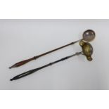 William IV Scottish silver toddy ladle, Robert Gray & Sons, Glasgow 1835, with fruitwood handle