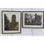 Norman Wade, a pair of Artist Proof screen prints to include Durham - The Central Tower and