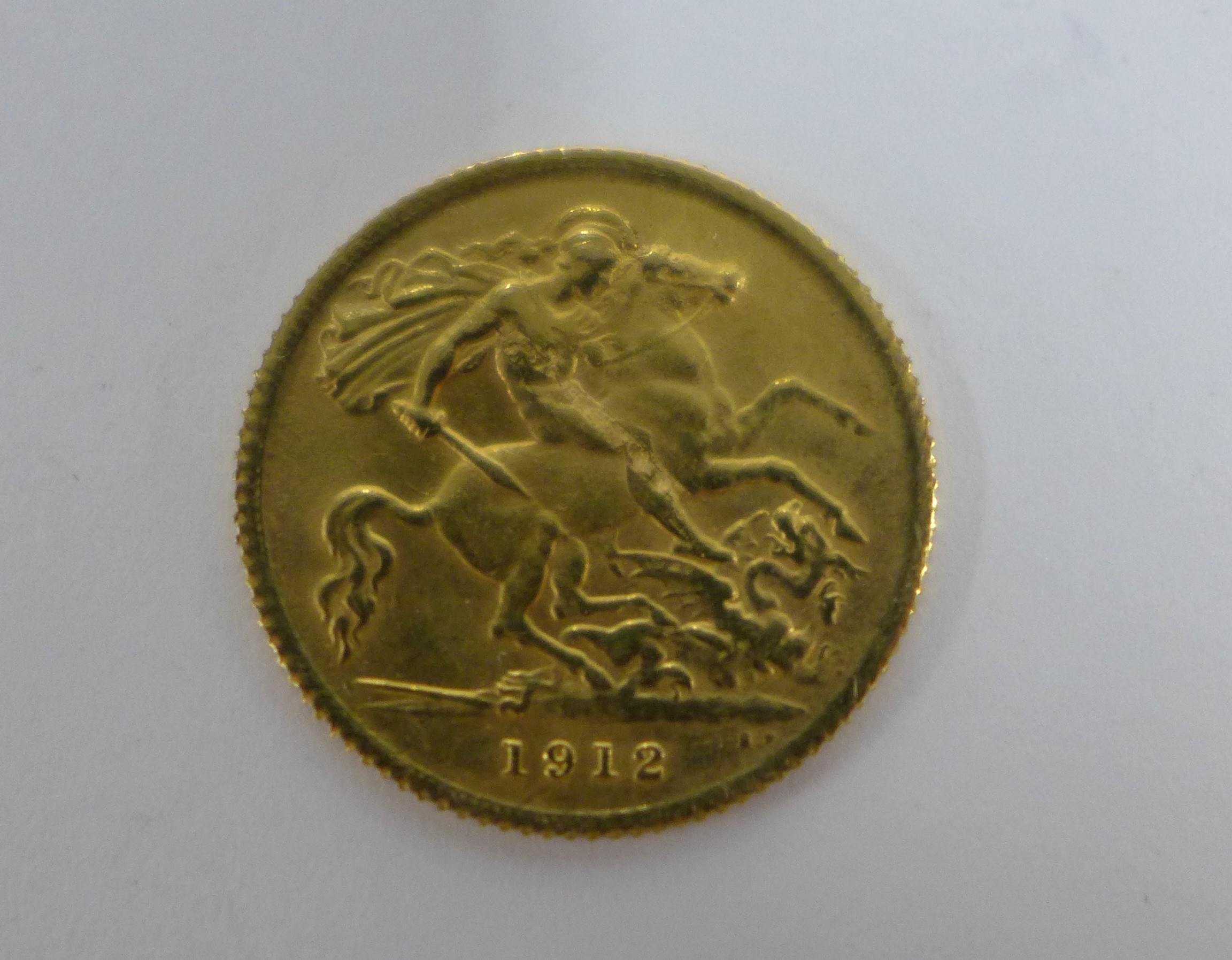George V gold half sovereign, 1912 - Image 2 of 2