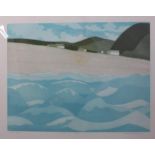 John Brunston (BRITISH 1933 - 2014), 'Low tide' coloured etching, numbered 8/150, entitled, signed