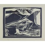Sarah Duncan, 'Cap Formentor - Mallorca', woodblock, entitled, signed and numbered 10/50, framed