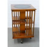 Yewwood revolving bookcase, 51 x 84cm