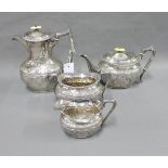 Four piece Epns tea and coffee set (4)