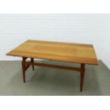 Trioh, Danish teak ,metamorphic coffee / dining table, 150 x 90cm (open) and 70cm (high) 54cm (low)