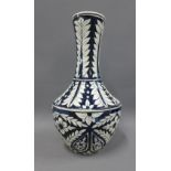 Early 20th century Studio pottery vase in the manner of Alfred Powell, with black and white Persian