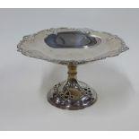 Edwardian silver pedestal bowl, Elkington & Co, Birmingham 1914, 26 x 15cm