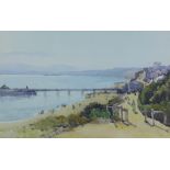 A. Bernard, 'The Pier at Bournemouth', watercolour, signed and dated indistinctly, framed under