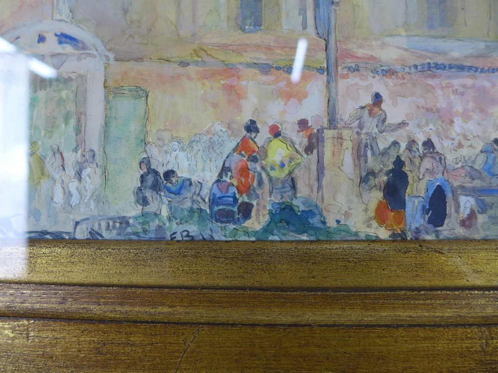 withdrawn Sir Frank Brangwyn RA RSW 1867 - 1956, Santo Maria Gloriosa del Frari, watercolour, signe - Image 3 of 4