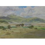 Tom Scott RSA RSW (Scottish, 1859 - 1927) Cocklawfoot in the Bowmont Valley, watercolour, singed and