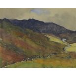 Ernest Archibald Taylor (SCOTTISH 1874 - 1951) watercolour of a Highland landscape, signed, framed