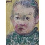John Boyd RD RGI, 1940 - 2001, 'Ewan - The Artist's son, c.1972', oil on canvas board, signed,