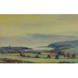 William Fergie (1893-1971), Berwick on Tweed from Halidon Hill, watercolour, signed and framed under