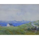 Robert Dickie Cairns (Scottish 1866-1944) West coast landscape, watercolour, signed, framed under