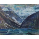 William (Bill) Collie Milne Cadenhead (Scottish, 1934-2005) Victoria Glacier, Lake Louise,