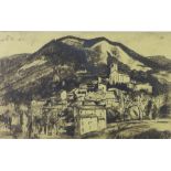 Alfons Bytautas R.S.A. (Scottish, b. 1955), St Etienne de Gourgas, Artist Proof etching, signed