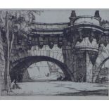 William Wilson O.B.E., R.S.A., R.S.W. (SCOTTISH 1905-1972) Le Pont Neuf - Paris, etching, signed