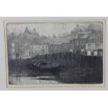 Stanley Cursiter, RSA (1887-1976) St Monan's , original lithograph, signed and inscribed with pencil
