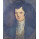 Robert Burns, head and shoulders portrait, oil on canvas, unsigned, in a gilt wood frame, 58 x