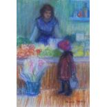 Moira Beaty (Scottish 1922-2015), Choice, pastel, signed, framed under glass with an Open Eye