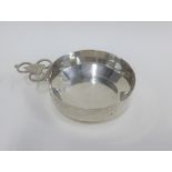 Edwardian silver Bleeding bowl with a single pierced handle, Sheffield 1907, 18cm including handle