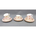 Mintons teaset, six place setting with one cup lacking (17)