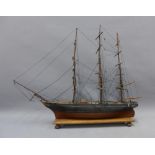 Model Ship, 65 x 50cm