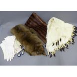 Collection of vintage fur stoles and capes, etc (a lot)