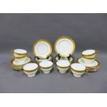 Minton Buckingham part teaset, ten cups, twelve side plates and twelve saucers (a lot)