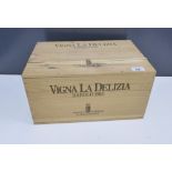 Wooden case of Barolo Vigna La Delizia, 1982, six bottles (6)