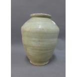 Vung Tao Cargo pottery vase, Christies Lot No951 label, 19cm