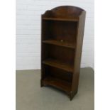 Early 20th century oak bookcase, 105 x 46 x 18cm