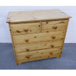 Pine chest of drawers, 80 x 83 x 40cm