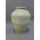 Vung Tao Cargo pottery vase, Christies Lot No.951 label, 19cm