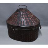Wm Anderson, Military Outfitters, toleware hat box, 36cm high